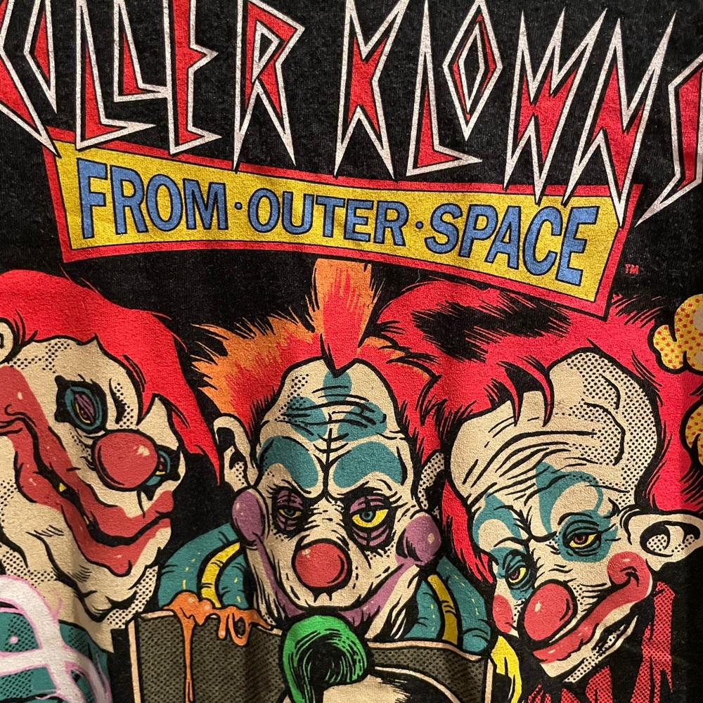 Cavity Colors Killer Klowns from Outer Space Dark Grey Short Sleeved T-Shirt - Picture 3 of 5